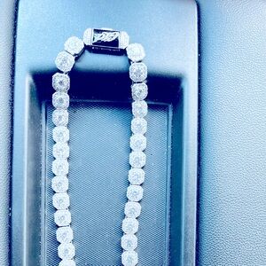 SHOP GLD STERLING SILVER 925 10 CT MOISSANITE CHAIN